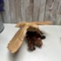 Hand Carved Wooden Soaring Eagle Sculpture Ornament, thumbnail 2 of 12
