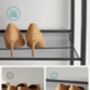 Stackable Shoe Rack With Adjustable Shelves, thumbnail 9 of 10