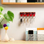Personalised Key Organisation System For Five Keys Fobs, thumbnail 3 of 8