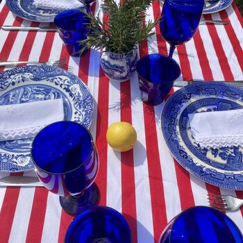 Red And White Striped Tablecloth Riviera Range, 2 of 4