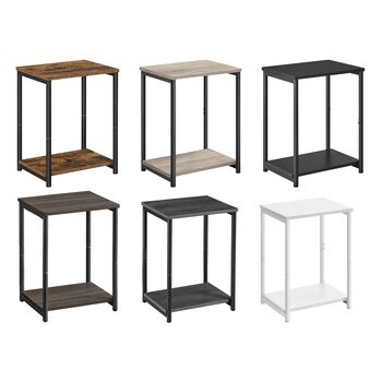 Two Tier Side Table Bedside Table With Storage Shelf, 9 of 9