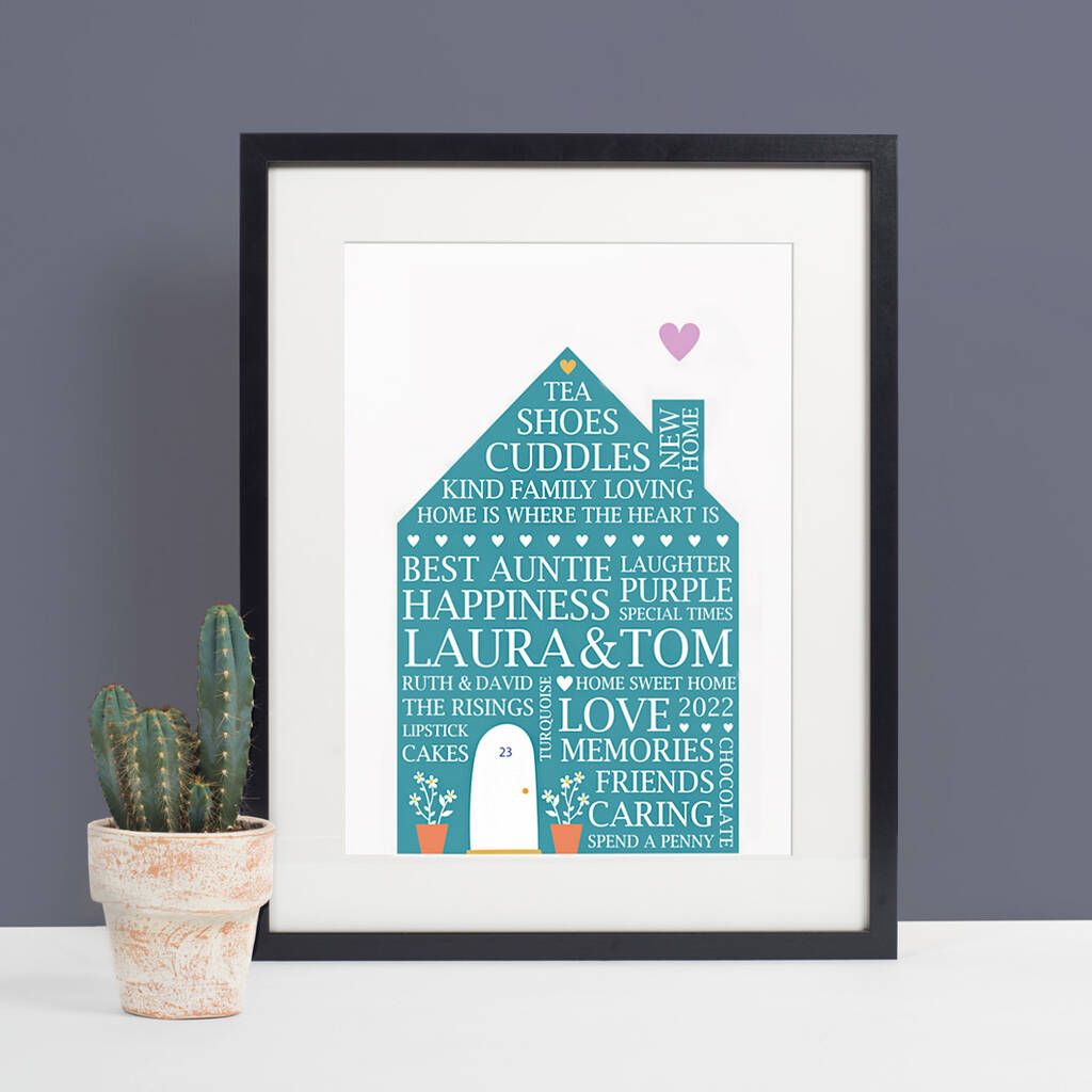 Personalised New Home House Print By Sweet Dimple | notonthehighstreet.com