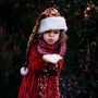 Red Sequined Oversized Santa Hat, thumbnail 8 of 12