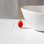 Strawberry Pendant Necklace, thumbnail 5 of 8