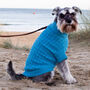 Dark Turquoise Organic Cotton Cable Knit Dog Jumper, thumbnail 1 of 6