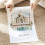 India Travel Print Of The Taj Mahal, thumbnail 2 of 7