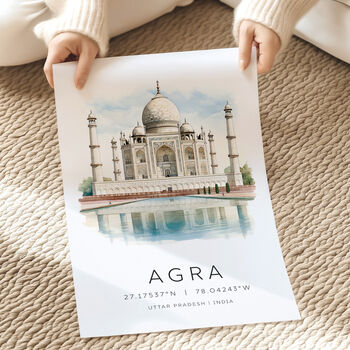 India Travel Print Of The Taj Mahal, 2 of 7