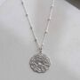 Sterling Silver Crown Chakra Pendant Necklace, thumbnail 2 of 7