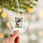 Personalised Memorial Photo Glass Dome Bauble, thumbnail 4 of 6