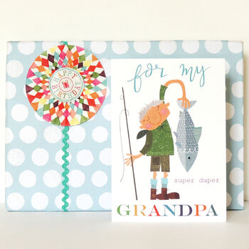 Fishing Grandpa Greetings Card, 4 of 5