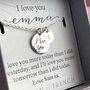Personalised 'I Love You' Necklace In Gift Box, thumbnail 3 of 3