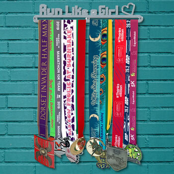 'Run Like A Girl' Medal Display Hanger, 2 of 2