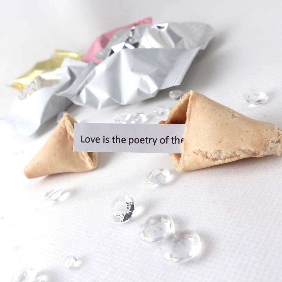 Wedding Fortune Cookies Sample Pack Of Seven By Bunting & Barrow