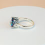 Purple Iridescent Triangular Crystal Ring, thumbnail 4 of 4