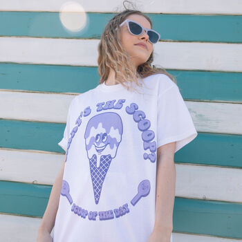 What's The Scoop Women's Graphic T Shirt, 3 of 4
