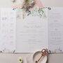 Roses And Eucalyptus Folded Wedding Invitation, thumbnail 6 of 6