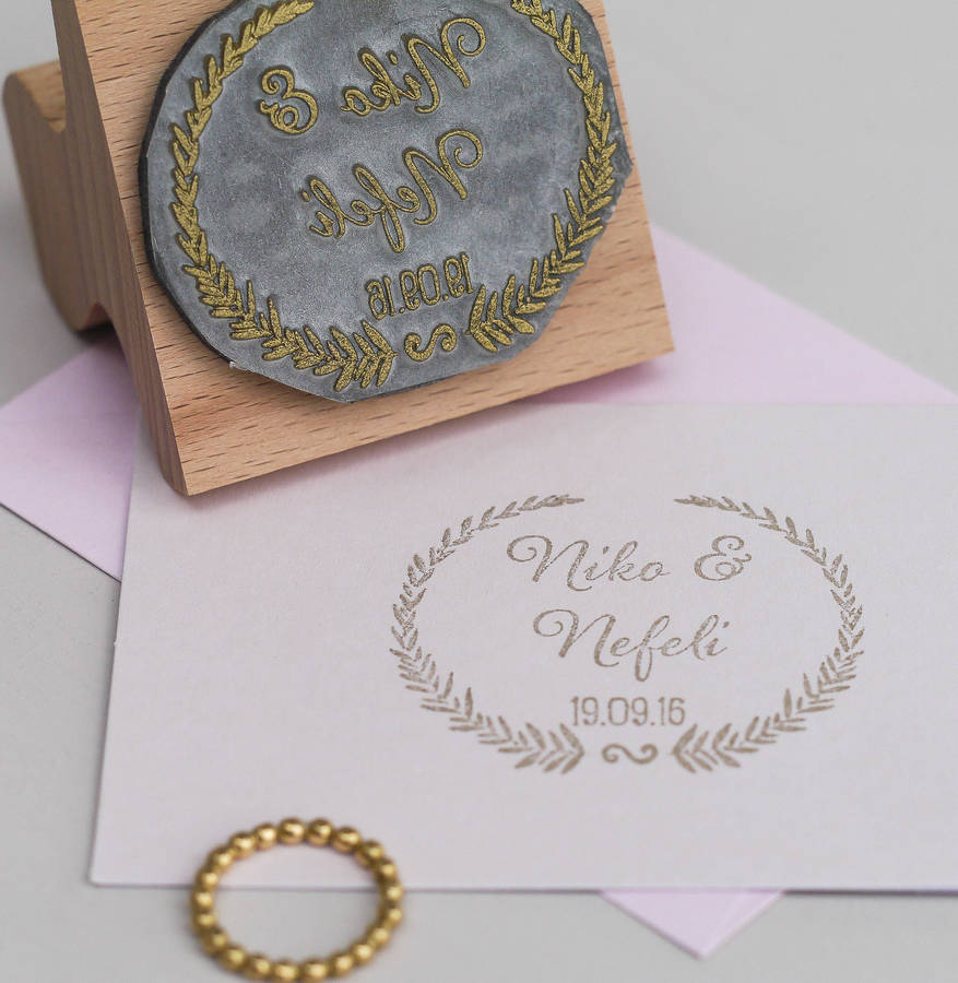 Wedding Favour Stamp Grecian, 1 of 6