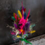 Dried Flower Mini Milk Bottle In Neon Colours, thumbnail 4 of 5