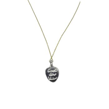 Abstract Face Monogram Art Sterling Silver Necklace, 9 of 9