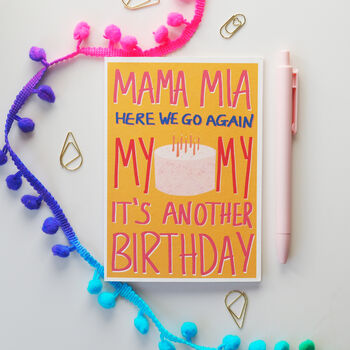 Mama Mia Birthday Card, 5 of 7