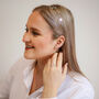 Rhea Starburst Wedding Stud Earrings, thumbnail 7 of 9