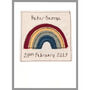 Personalised Rainbow New Baby Boy / 1st Birthday Card, thumbnail 2 of 12