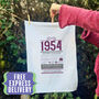 Personalised 70th Birthday Gift Microfibre Tea Towel, thumbnail 1 of 8