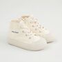 Personalised Ivory Kids High Top Trainers, thumbnail 1 of 5
