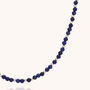 Jewel Bead Lapis Necklace In Sterling Silver, thumbnail 4 of 7