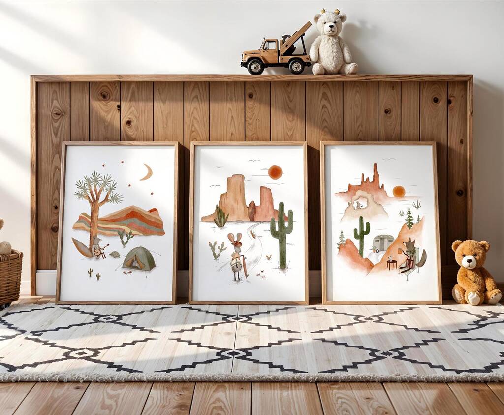 Boho Desert Adventure Nursery Prints, 1 of 1