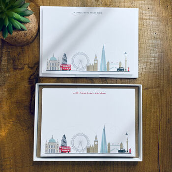 London Skyline Personalised Note Cards, 2 of 6