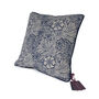 William Morris Marigold Indigo Wool Filled Cushion, thumbnail 2 of 8