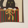 Feline Festive Cat Christmas Print, thumbnail 3 of 8