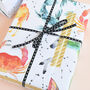 Zodiac Animal Recycled Wrapping Paper Pack, thumbnail 7 of 7