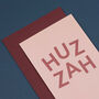 'Huzzah' Funny Congratulations And Well Done Card, thumbnail 3 of 4