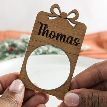 Personalised Wooden Napkin Rings Christmas Napkin, 8 of 9