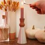 White And Terracotta Candlestick Holder, thumbnail 6 of 11