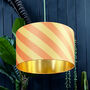 Marmalade Helter Skelter Lampshades With Gold Lining, thumbnail 1 of 4
