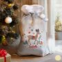Personalised Christmas Luxury Reindeer Sack, thumbnail 1 of 4