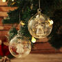 G Decor Set Of Two Glass Angel Christmas Tree Baubles, thumbnail 1 of 9