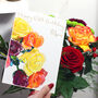 Personalised Roses Birthday Card, thumbnail 1 of 8