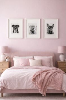 Original Charcoal Pet Head Portrait, 6 of 6