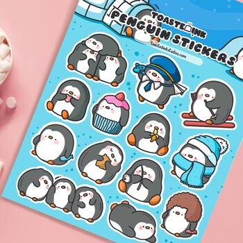 Penguin Sticker Sheet | Cute Stickers, 4 of 5