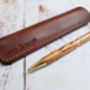 Italian Leather Pen Sleeve, thumbnail 5 of 6