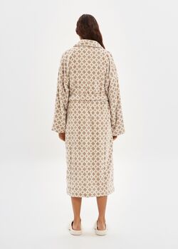 Pixel Unisex 100% Cotton Velour Bathrobe, 4 of 4