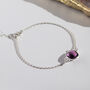 Personalised Silver Amethyst Bracelet, thumbnail 1 of 9