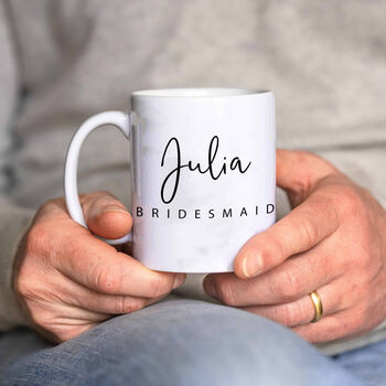 Personalised Bridal Party Bridesmaid Mug, 2 of 2