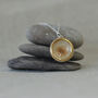 Sterling Silver, Ceramic, Glass And Gold Crystal Pool Large Pendant, thumbnail 1 of 5