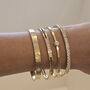 Clover Bangle Gold, thumbnail 2 of 7