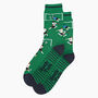 Men's Bamboo Socks Green Football Players, thumbnail 1 of 4